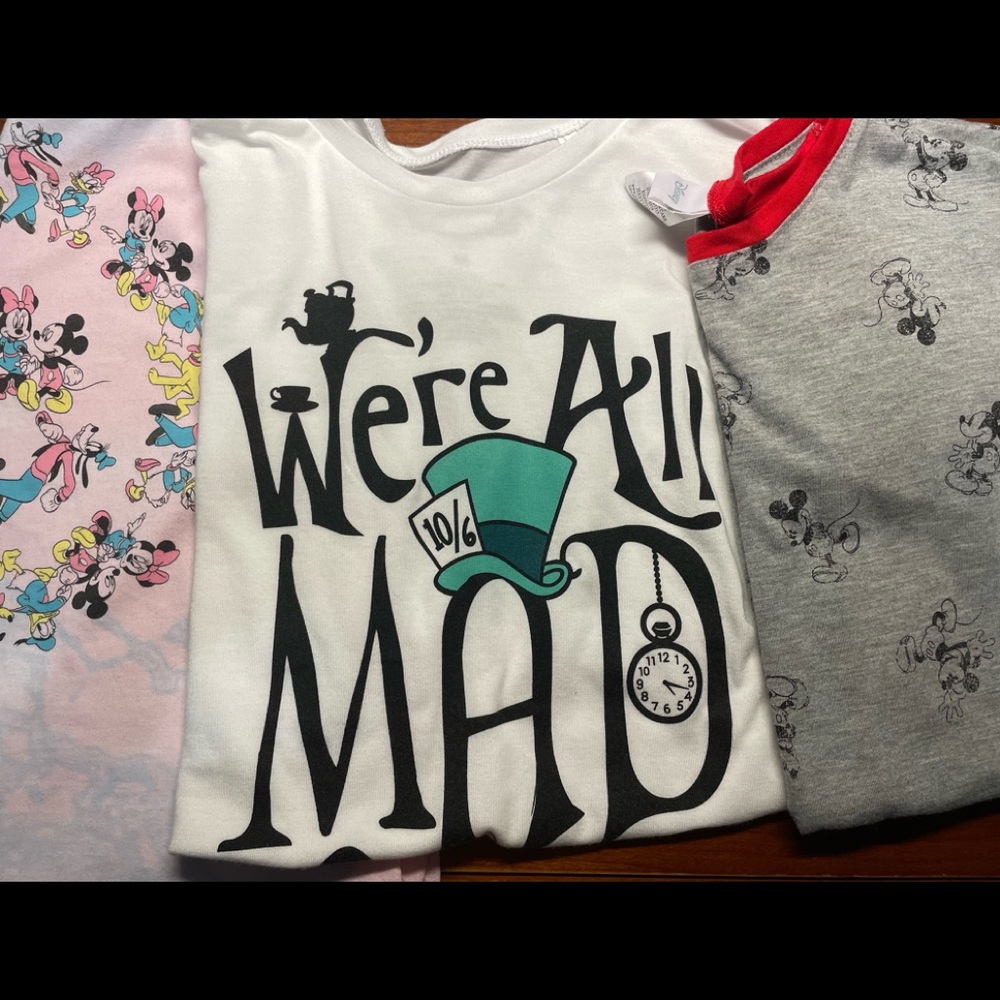 Bundle of junior’s Disney graphic tees size: M